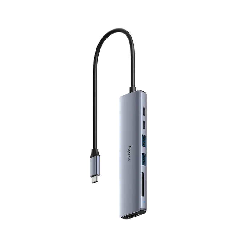 Concentrador USB C 7 en 1 CUDY con HDMI 4K 1 Concentrador USB C 7 en 1 CUDY con HDMI 4K