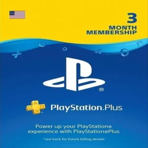 Playstation PSN Card 3 Months Membership US
